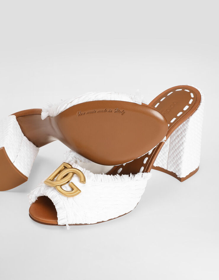 Dolce & Gabbana Raffia mules Multicolor CR2036AN217