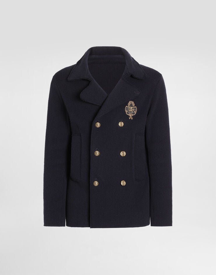 Dolce & Gabbana Jacke aus Schurwolle mit zweireihiger Knopfleiste Dolce & Gabbana Jacke aus Schurwolle mit zweireihiger Knopfleiste Blue GXVBDZJDVLL