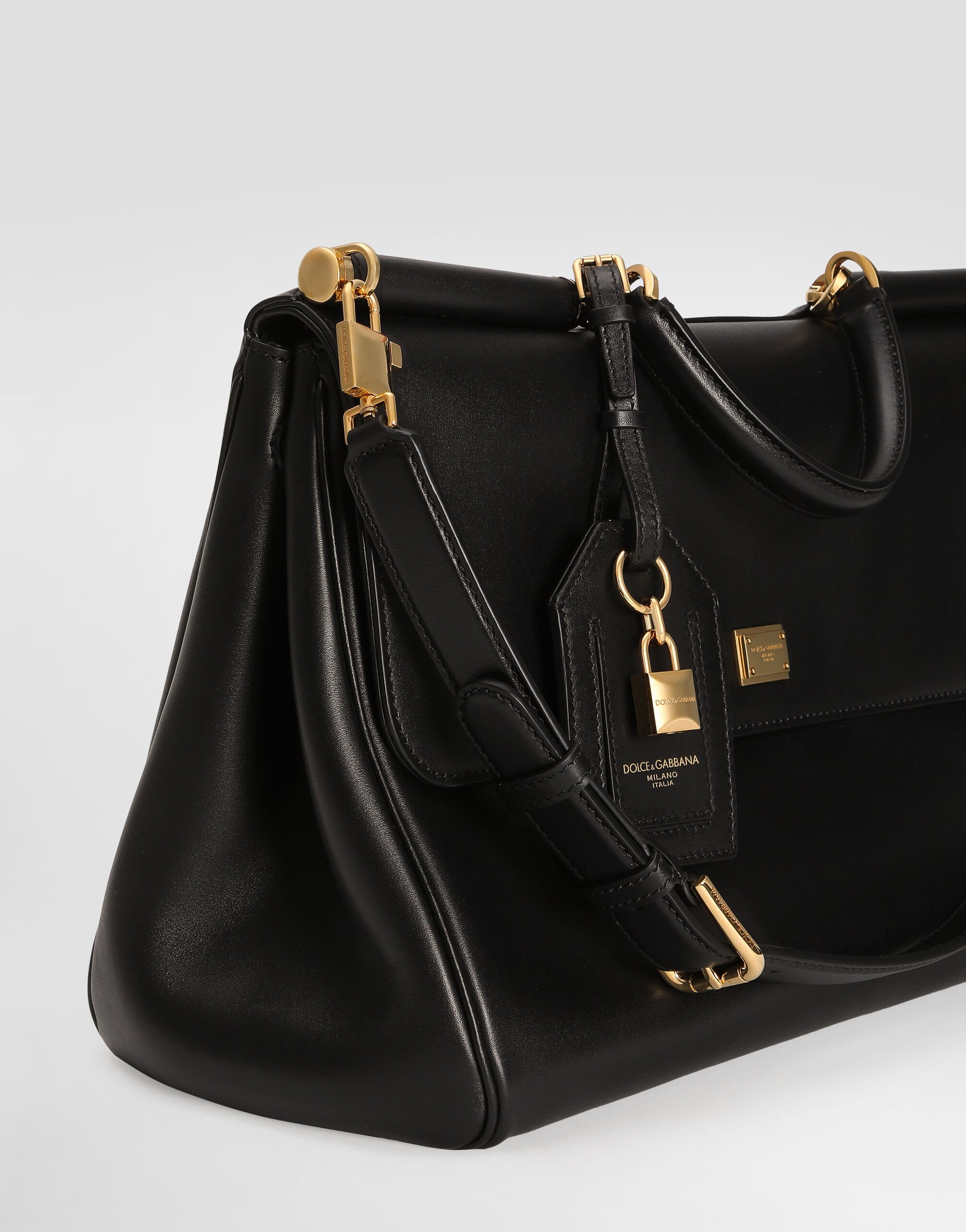 バッグ・カバンその他 Dolce&Gabbana Handbag My Sicily in black leather My Sicily handbag in plongé calfskin in Black for Women