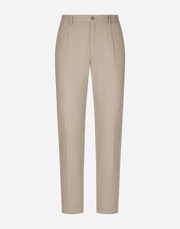 Dolce & Gabbana Cashmere pants with stretch waistband Beige GW13ETGH453