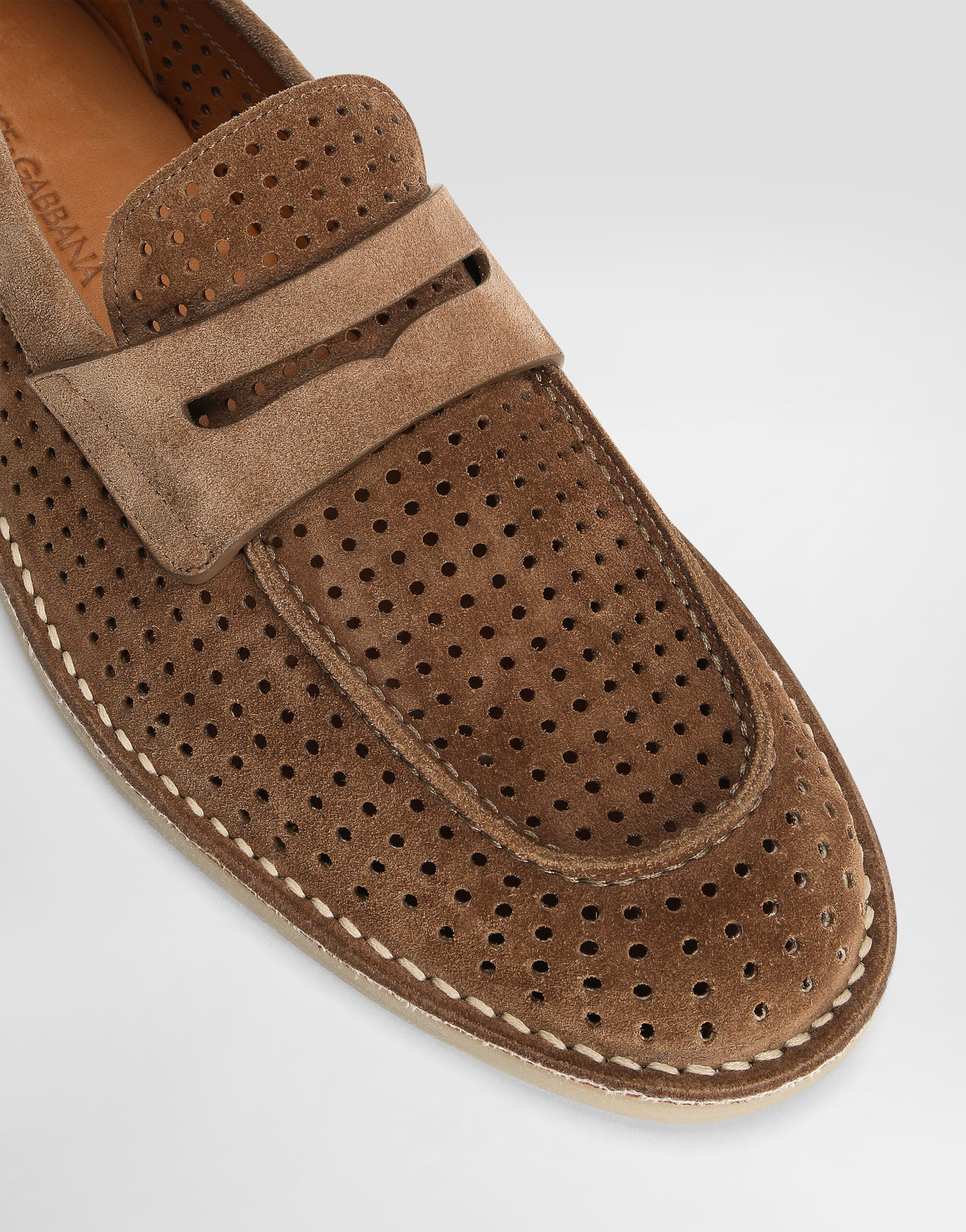 Calfskin loafers in Brown for Men | Dolce&Gabbana® US