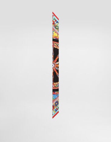 Dolce & Gabbana 6x100 carretto-print silk twill bandeau Multicolor FS215AGDDWL