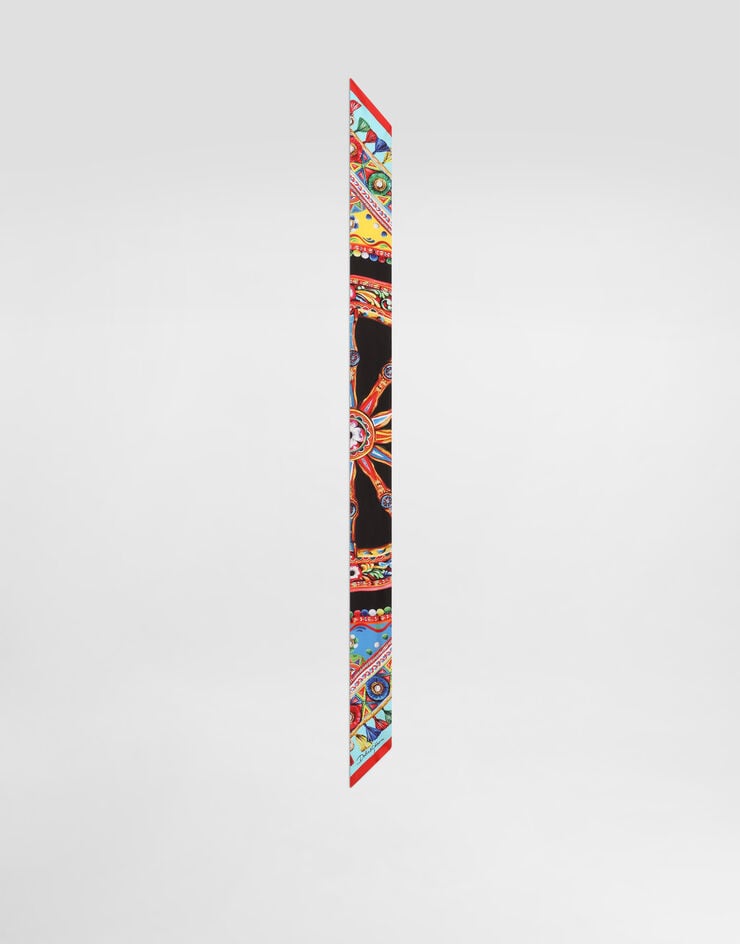 Dolce & Gabbana 6x100 carretto-print silk twill bandeau Multicolor FS215AGDDWL