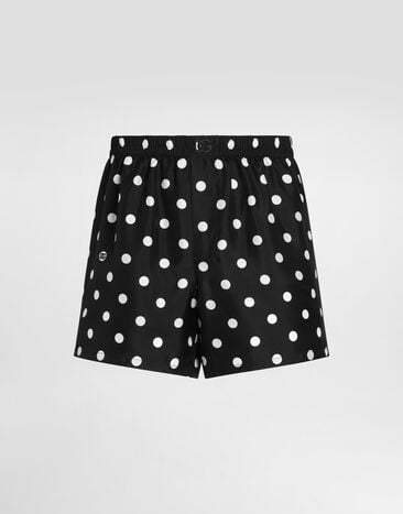 Dolce & Gabbana Bóxer en twill de seda con estampado de lunares Dolce & Gabbana Bóxer en twill de seda con estampado de lunares Multicolor M3A21TIS13M