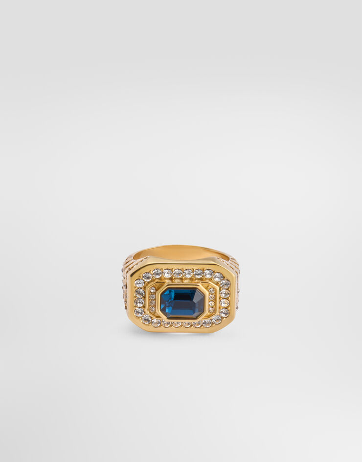 Dolce & Gabbana Rhinestone ring Blue WRM1S2W1111