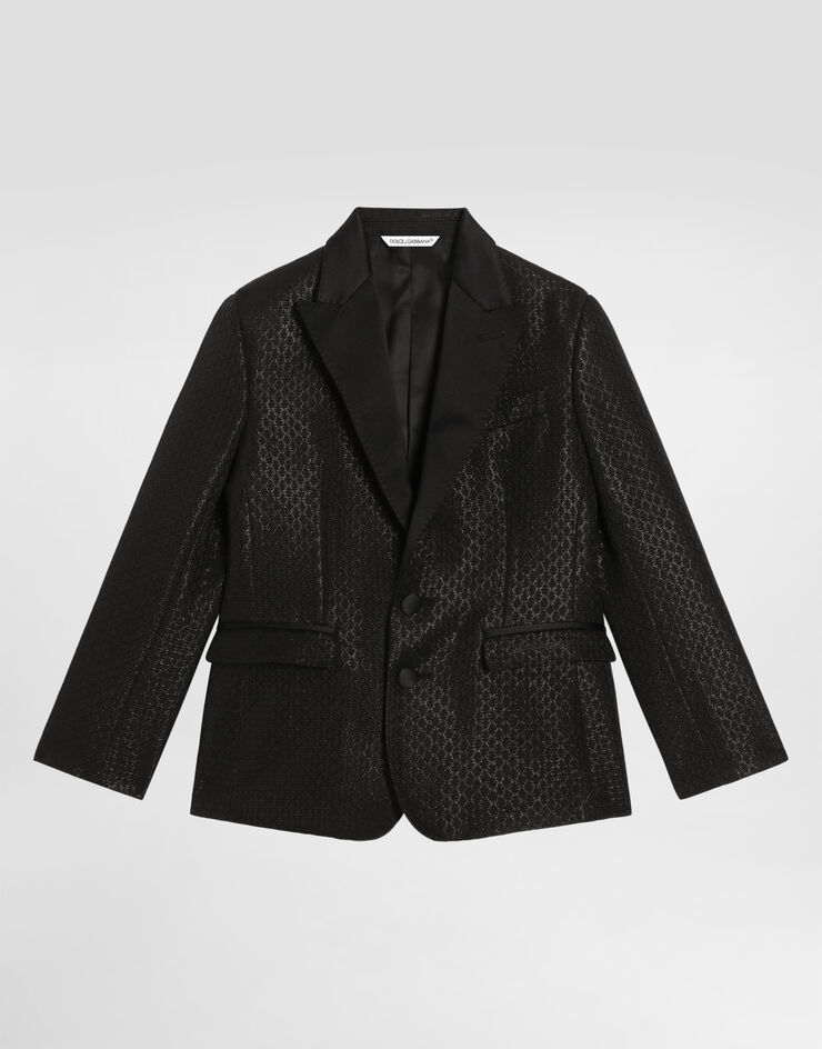 Dolce & Gabbana Single-breasted lamé jacquard wool jacket Multicolor L41J73FJM06