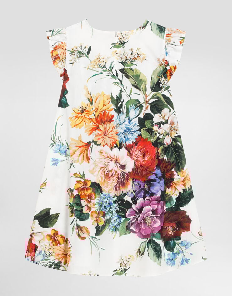 Dolce & Gabbana Flower-print poplin dress Print L53DW2HS5TV