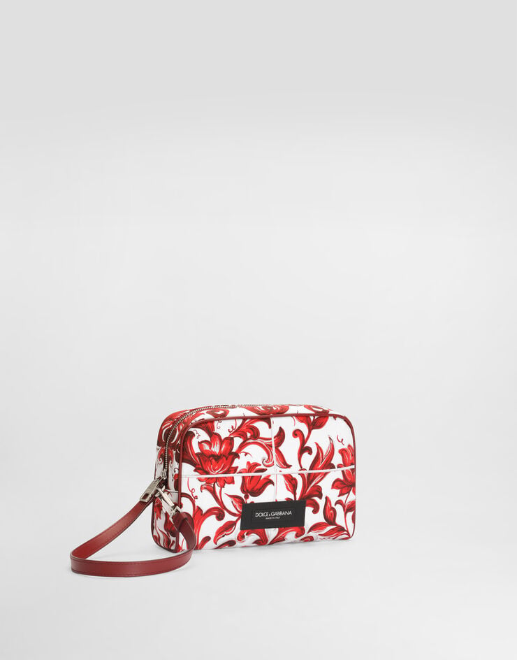 Dolce & Gabbana Majolica-print essenza poplin handbag Multicolor BM2500A0645