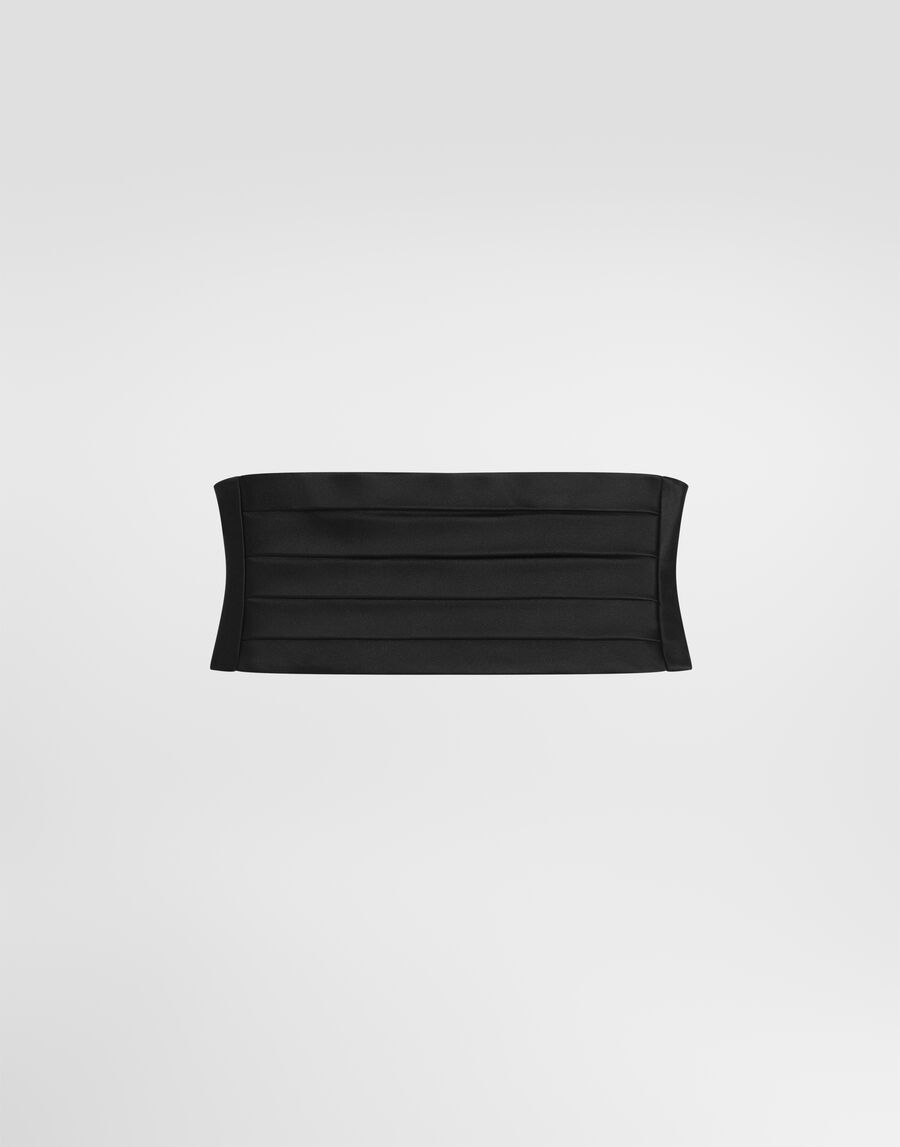 Silk duchesse cummerbund