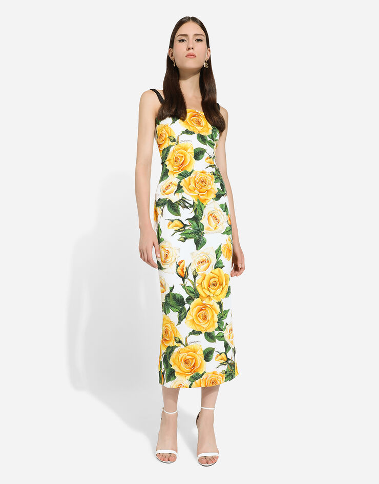 Robe Lela Rose Asymétrique Imprimée Spirale - Rose, Jaune, Blanc - Tailles 2, 4, 6