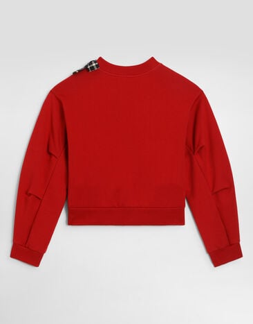 Dolce & Gabbana Cotton sweatshirt with bows  L5JWBSG7P6W