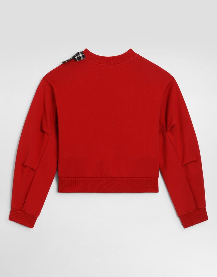 Dolce & Gabbana Cotton sweatshirt with bows  L5JWBSG7P6W