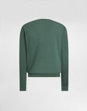 Dolce & Gabbana Pullover aus Kaschmir Green GXX02TJBW1W