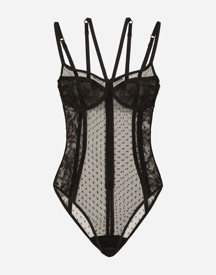 Dolce & Gabbana Lace bodysuit Black O9A26TONO24