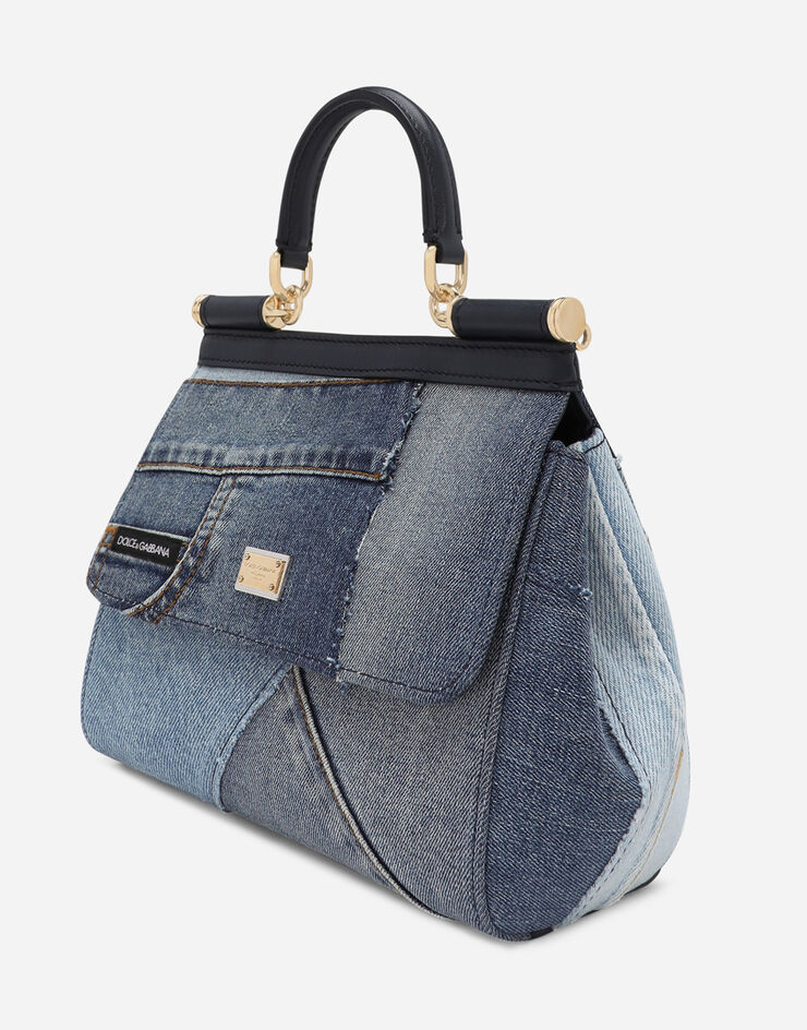 Dolce & Gabbana Borsa a mano Sicily media Denim BB6003AO621