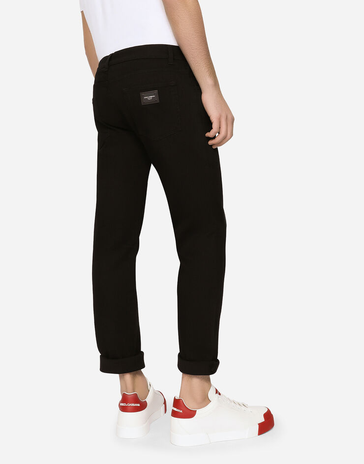 Dolce & Gabbana Black skinny stretch jeans Black GY07LDG8CN9