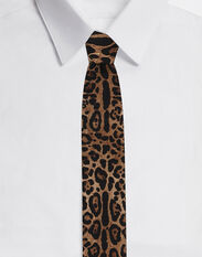 Dolce&Gabbana 6-cm blade tie in leopard-print silk twill Animal Print GQ214EG0THV