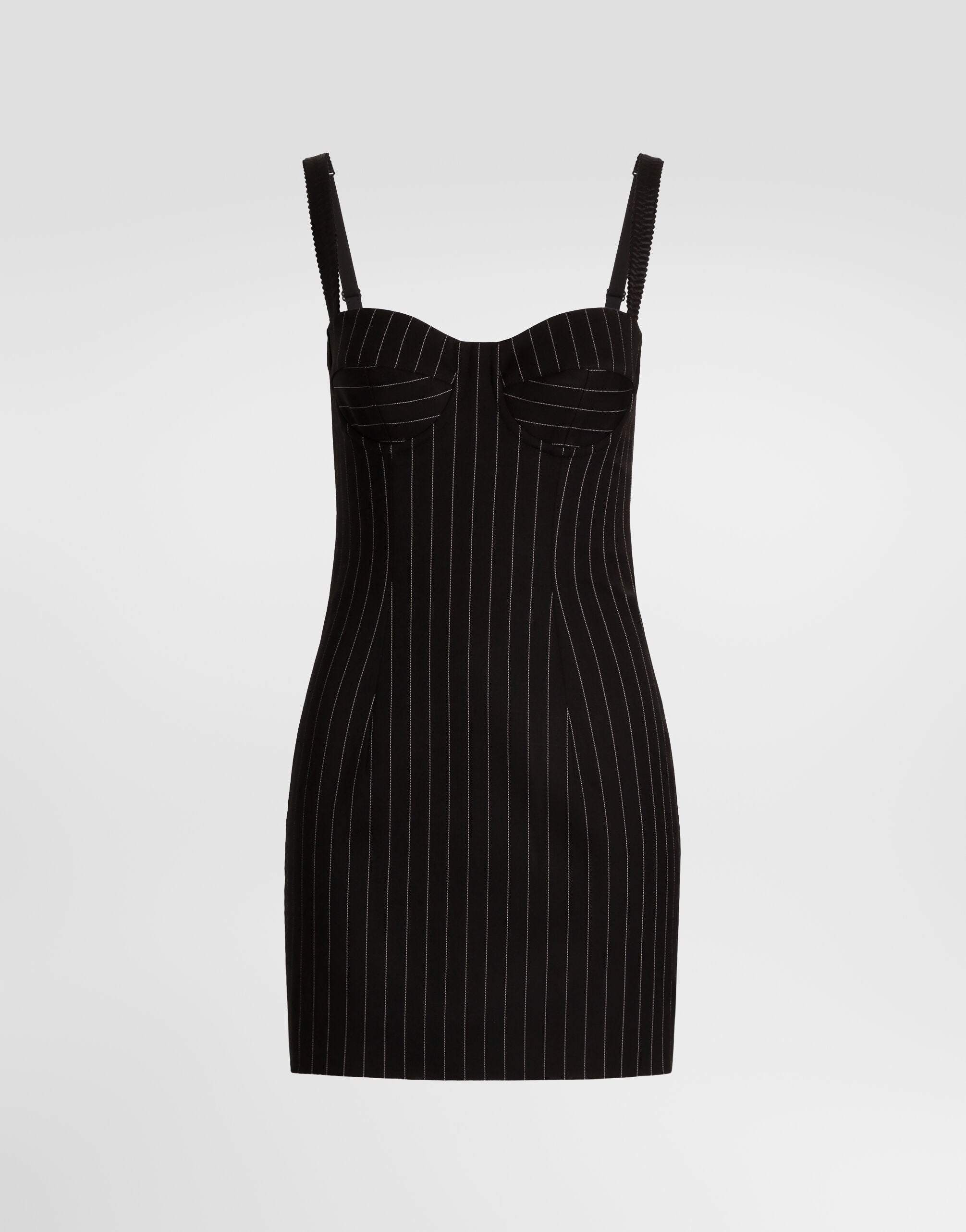 Pinstripe wool dress