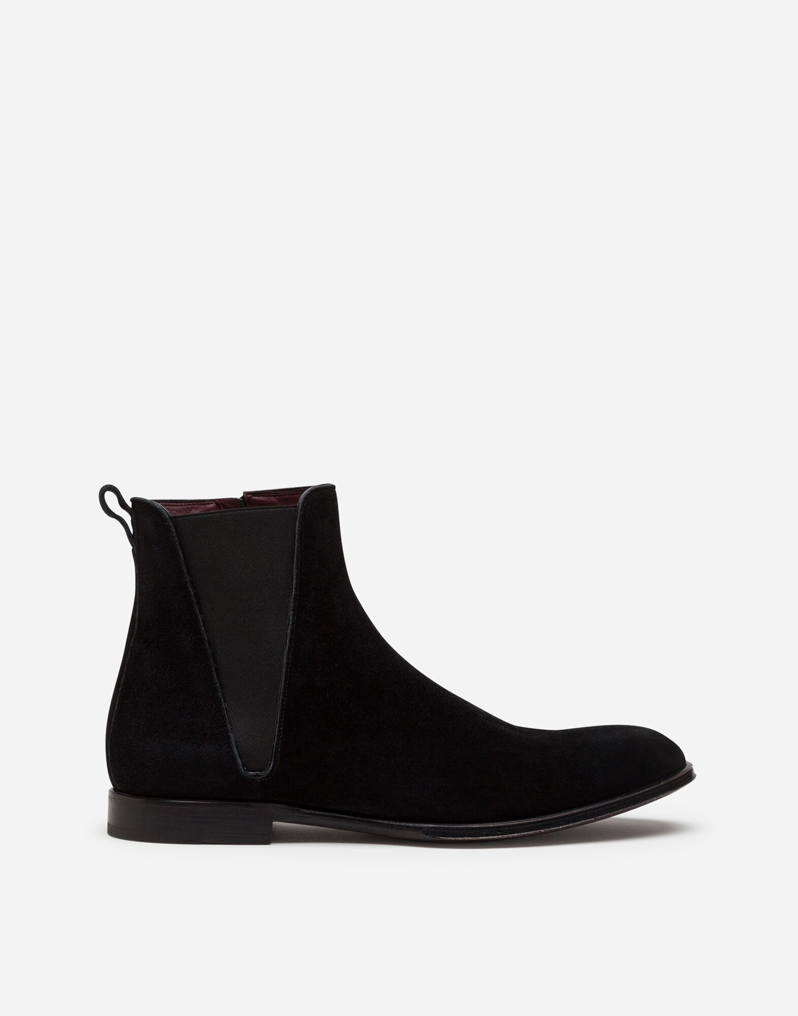 Mens black 2025 velvet chelsea boots