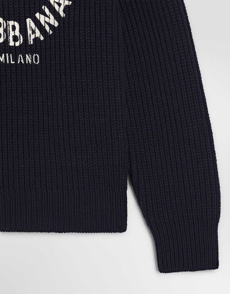 Dolce & Gabbana Virgin wool pullover Blue L4KWI7JDVLJ