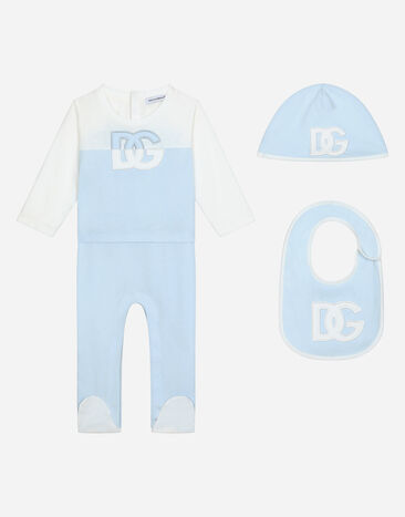 Dolce & Gabbana 3-piece gift set in jersey Denim L13Q45LDC50