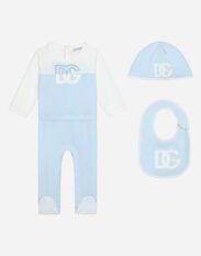 Dolce & Gabbana Set cadeau 3 pièces en jersey Bleu L1JO6TG7M5U