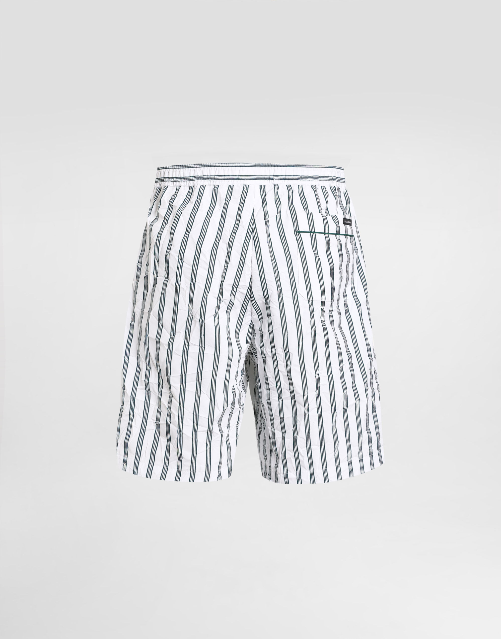 Crinkled striped poplin jogging boxers - thumbnail 2