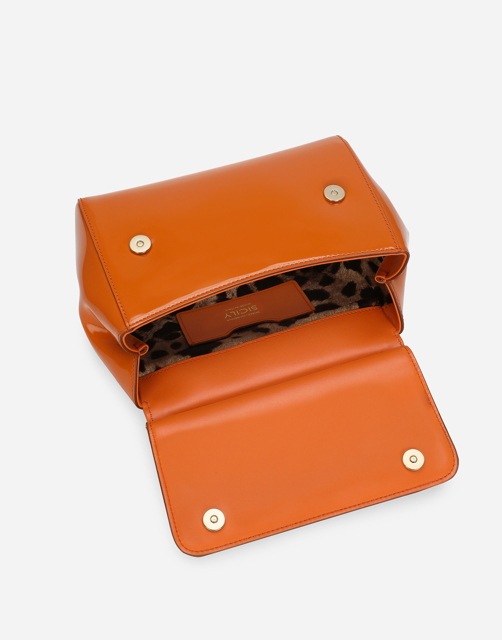Medium Sicily handbag in Orange for Women Dolce Gabbana