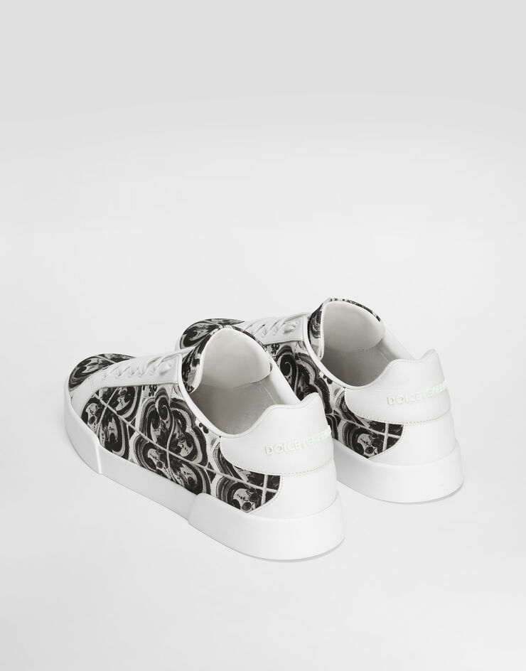 Dolce & Gabbana Sneaker Portofino Light Strobel mit Majolika-Print Mehrfarbig CS2330A9R22