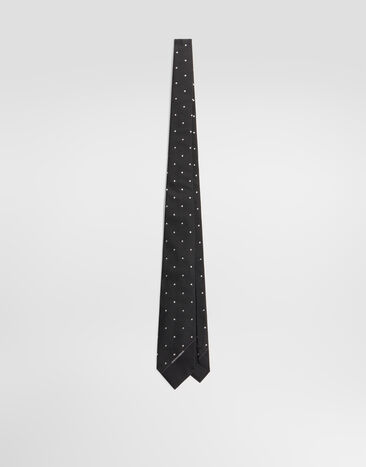 Dolce & Gabbana Polka dot jacquard tie Multicolor GT147EG0JTH