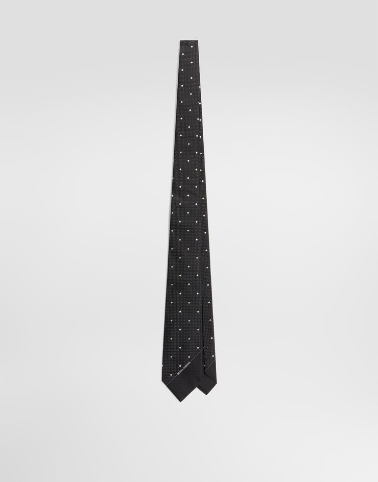 Dolce & Gabbana Polka dot jacquard tie Multicolor GT147EG0JTH