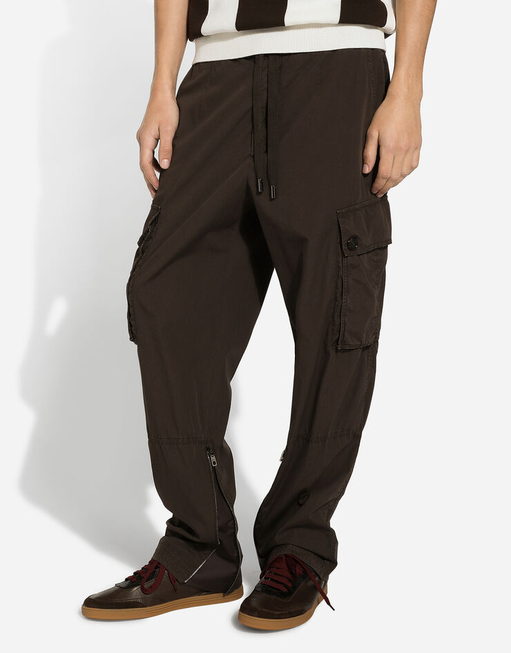 Dolce & Gabbana Poplin cargo pants Brown GP0C8TG8LE0