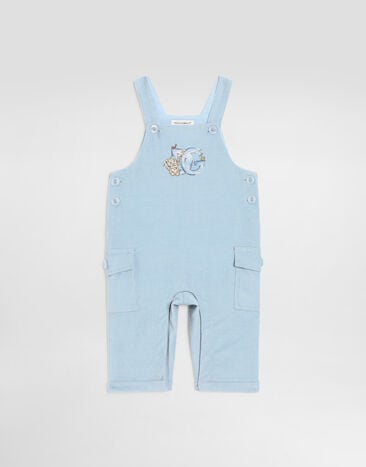 Dolce & Gabbana Velvet overalls with embroidery  L15P40G7P9E