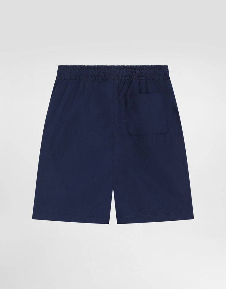Dolce & Gabbana Bermudashorts aus Popeline Blue L44Q11FU5V2