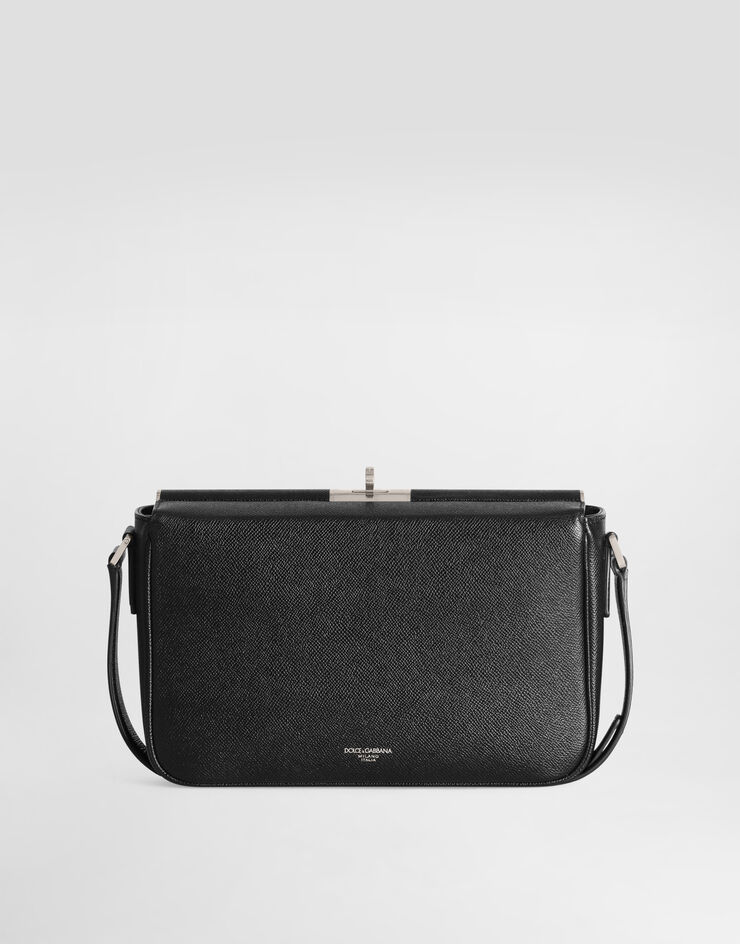 Dolce & Gabbana Marlene alpine calfskin crossbody bag Black BM2481A9AB6