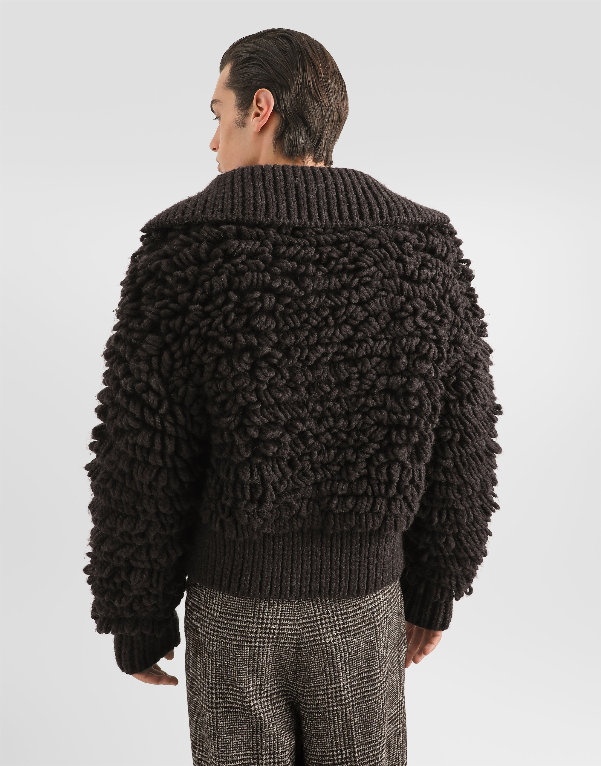 Fur-effect wool pullover - thumbnail 3