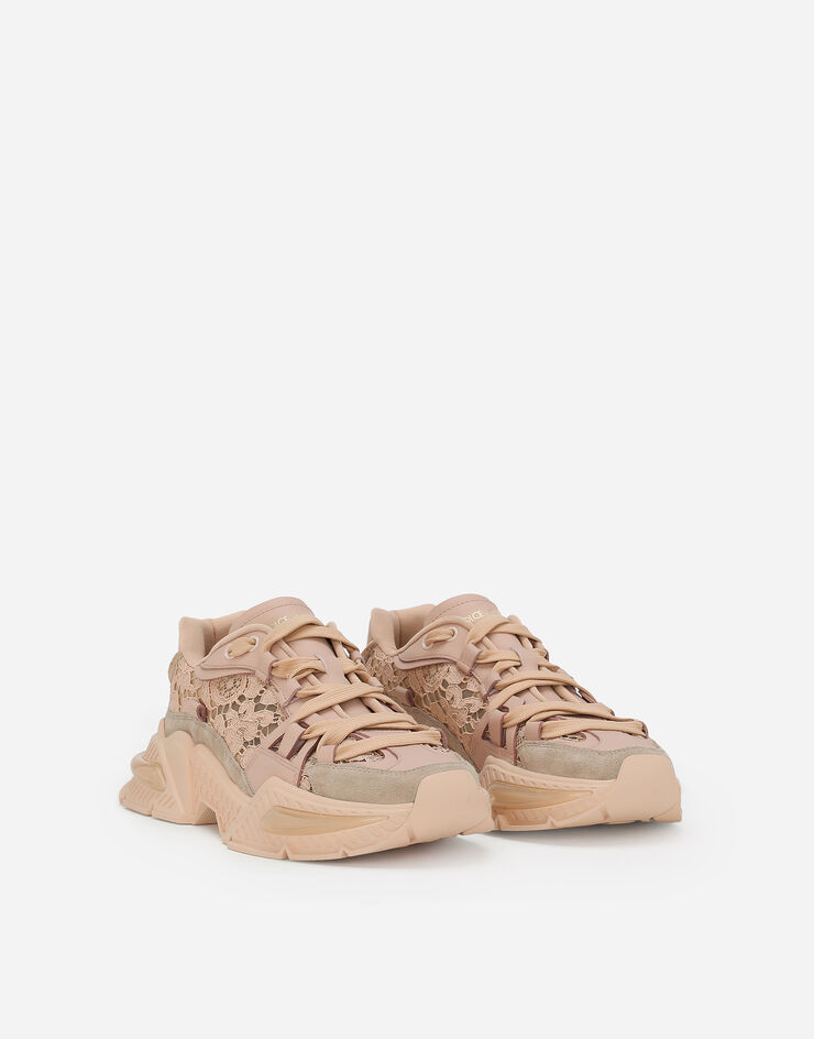 Dolce & Gabbana Mixed-material Airmaster sneakers Beige CK2283A5195