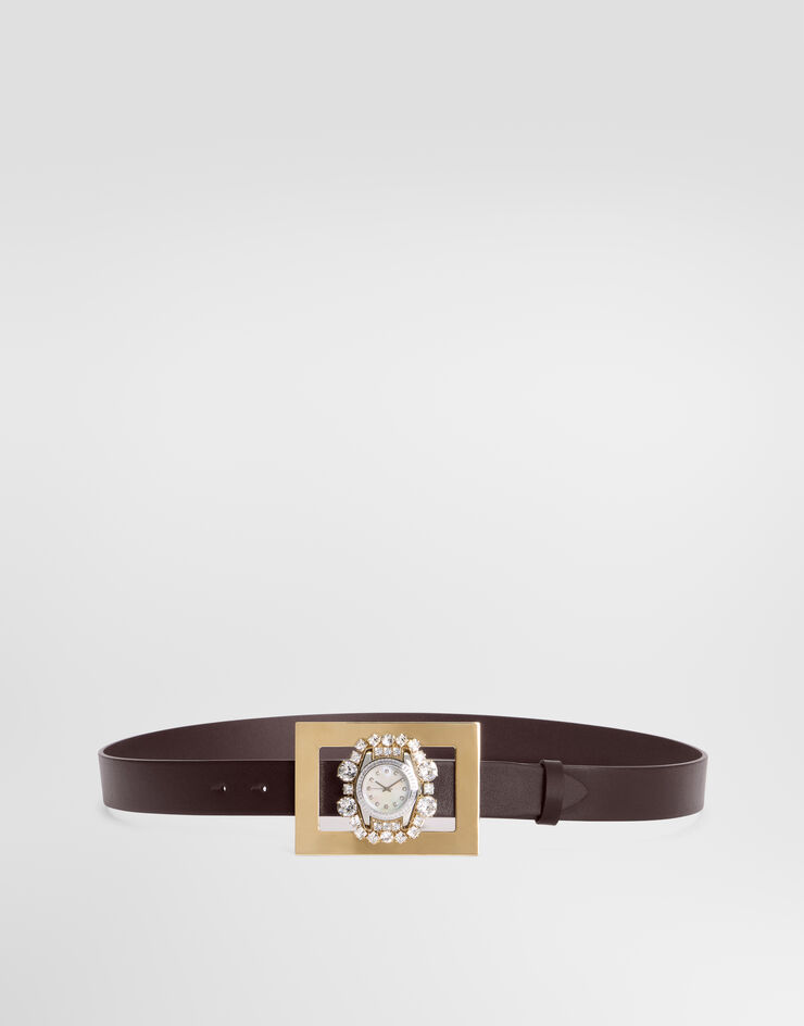 Dolce & Gabbana Ceinture en cuir de veau Dolce & Gabbana Ceinture en cuir de veau Marron BC5015A3T05
