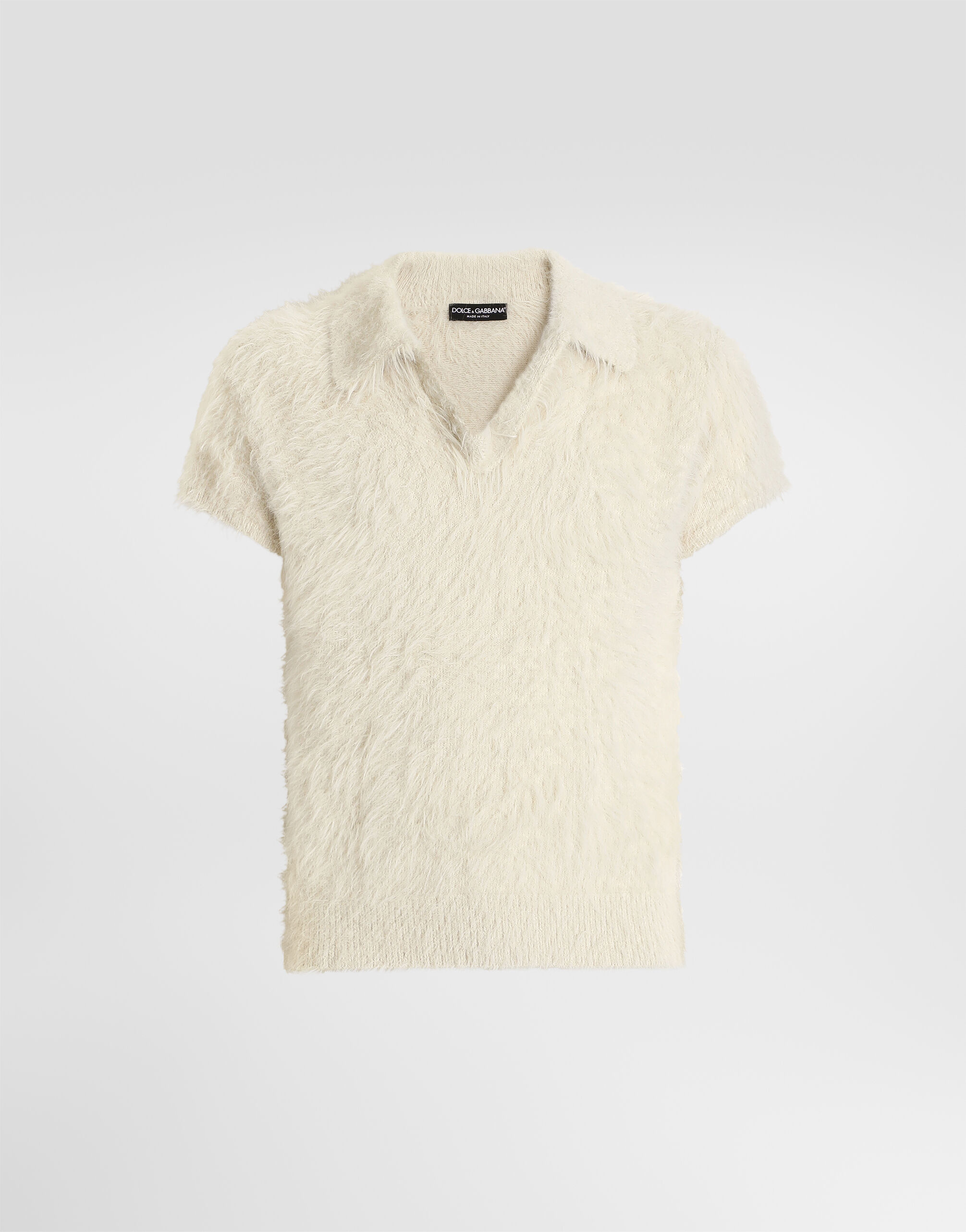 Knit polo shirt