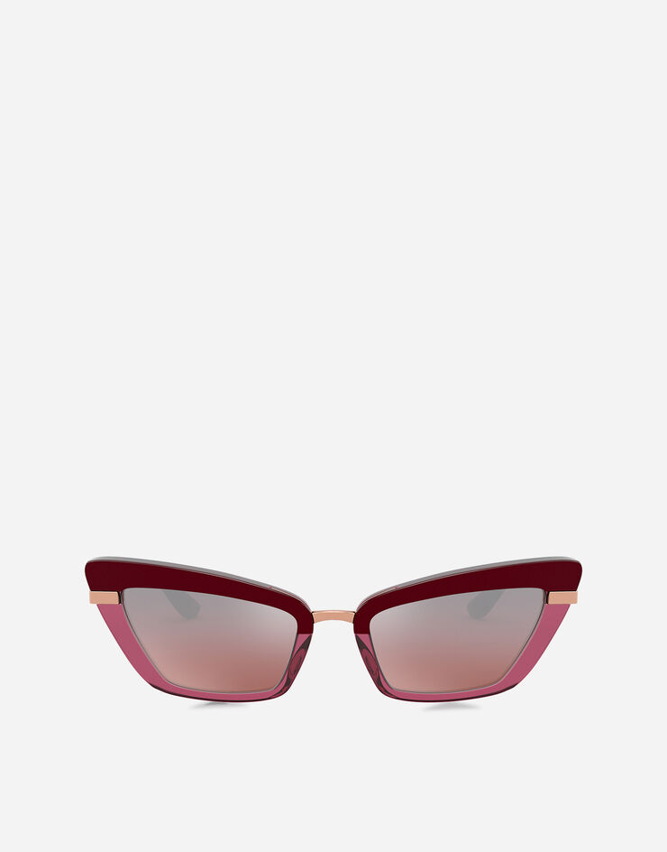 Dolce & Gabbana Half print sunglasses Dolce & Gabbana Half print sunglasses BURGUNDY VG4378VP77E