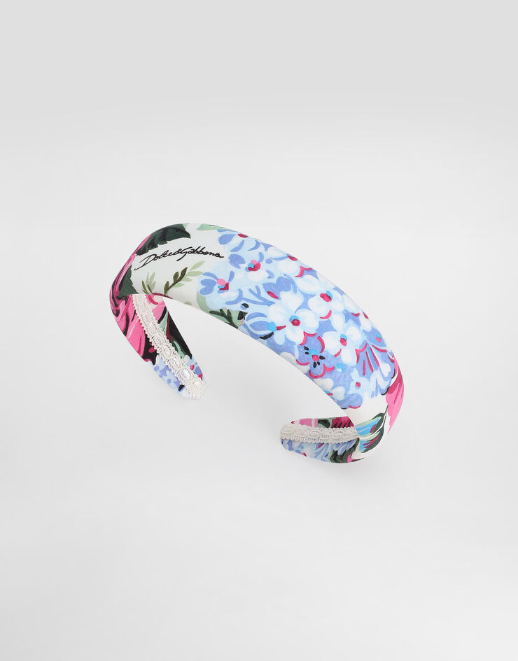 Dolce & Gabbana Ободок из поплина с принтом разноцветный LB3L54FI5LL