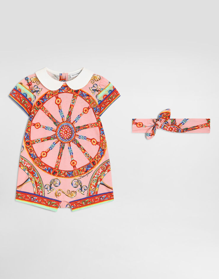 Dolce & Gabbana Carretto-print cotton jersey gift set Dolce & Gabbana Carretto-print cotton jersey gift set Multicolor L2JOY1II7K9