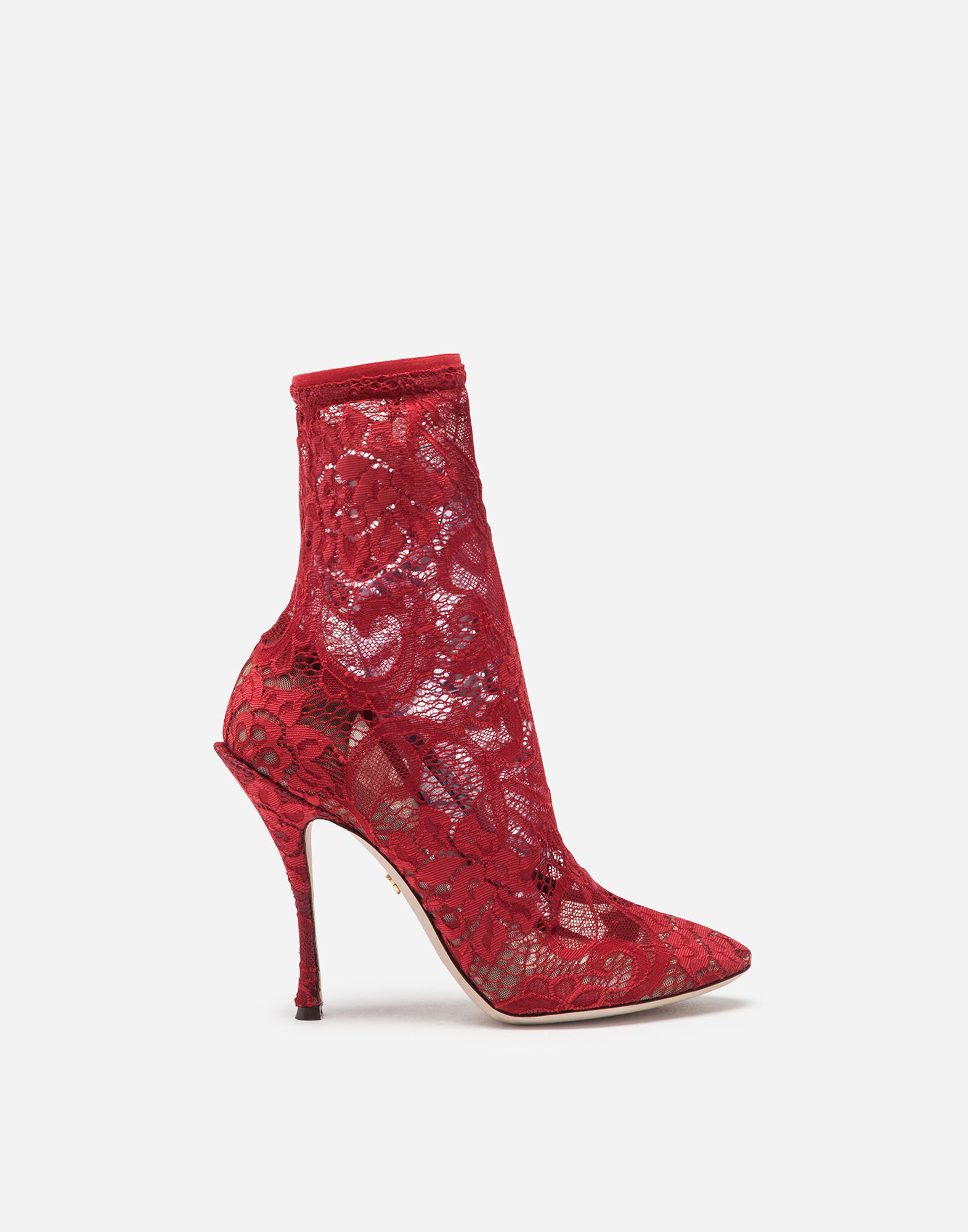 Stivaletto In Pizzo Stretch Scarpe Donna Dolce Gabbana