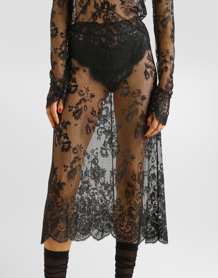 Dolce & Gabbana Chantilly lace dress Dolce & Gabbana Chantilly lace dress Black F651HTFLMP8