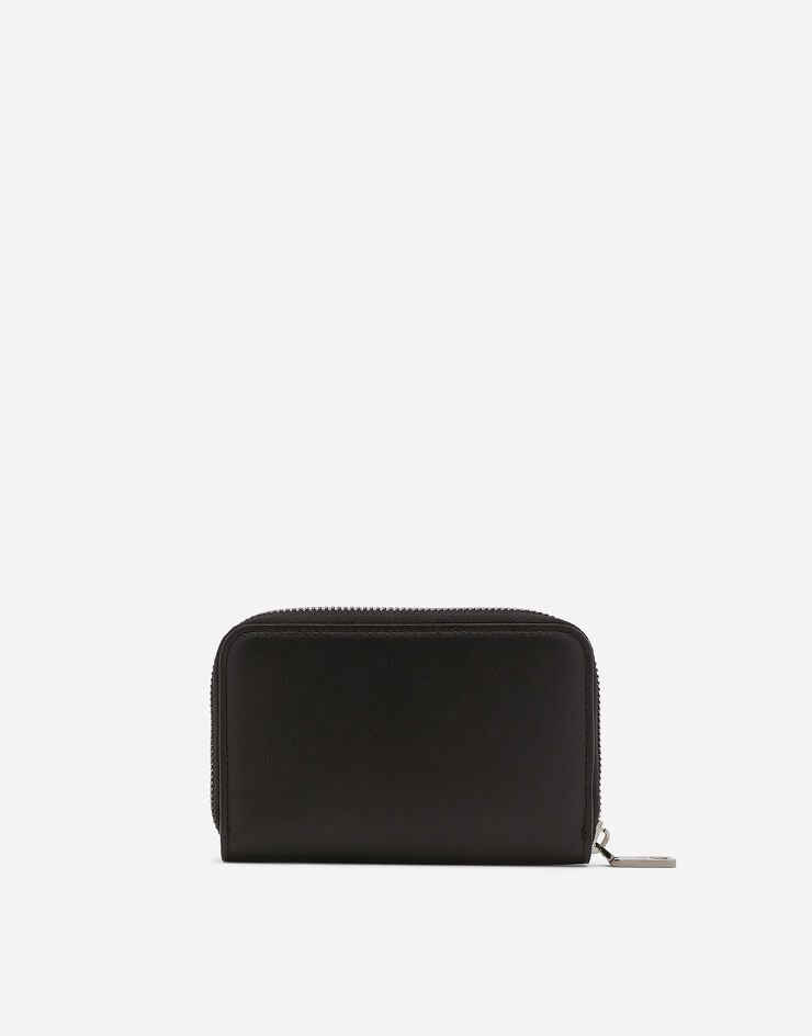 Dolce & Gabbana Calfskin nappa wallet with DG logo Black BP2522AW576
