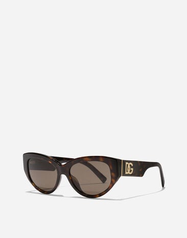 Dolce & Gabbana DG Crossed Sunglasses Havana VG4514VP273