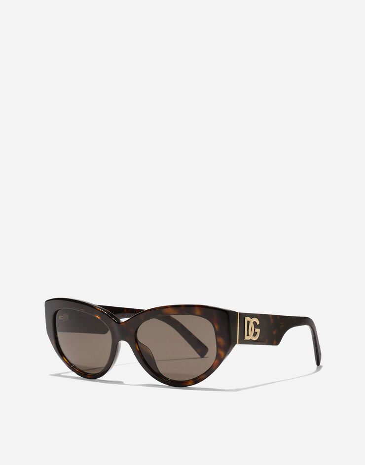 Dolce & Gabbana DG Crossed Sunglasses Havana VG4514VP273