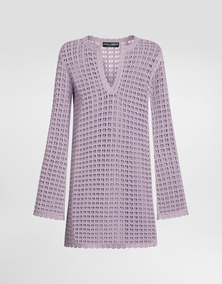 Dolce & Gabbana Crochet dress in viscose Multicolor FXS50TJGMBH