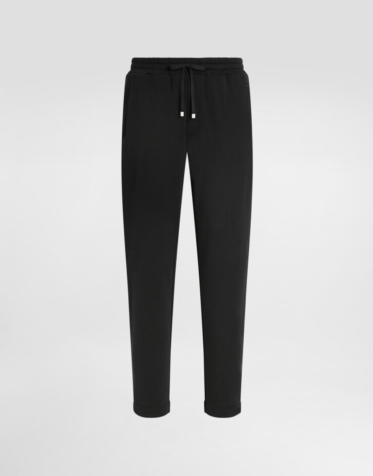 Dolce & Gabbana Jogpants aus Baumwolle SCHWARZ G4ZCATG7JYX