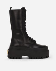 Dolce&Gabbana Calfskin combat boots Black CU1067AQ513